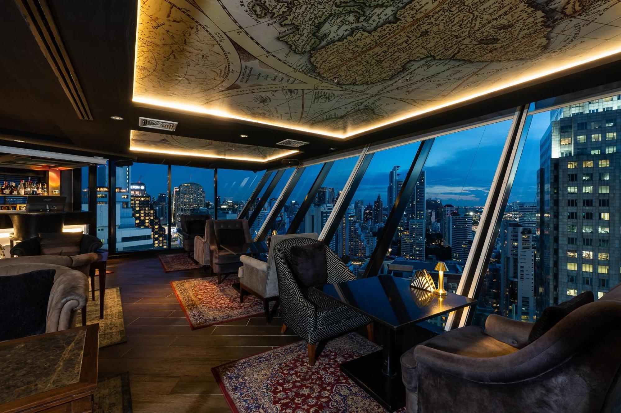 The Continent Hotel Sukhumvit - Asok Bts Бангкок Экстерьер фото The 360-degree view from the 39th floor of the hotel